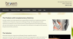 Desktop Screenshot of brownchiro.com