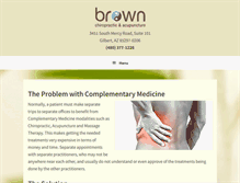 Tablet Screenshot of brownchiro.com